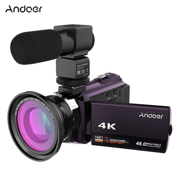 Andoer 4K 1080P 48MP WiFi Digital Video Camera - Image 6